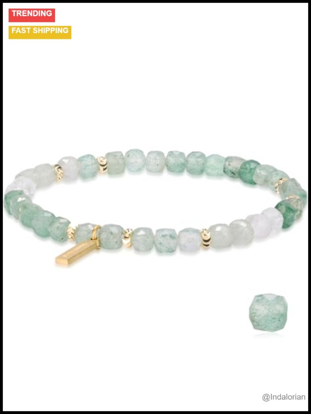 Handmade Natural Gemstone Stretch Bracelet - Healing Energy Chakra Jewelry for